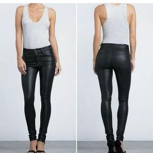 Citizen of humanity black shiny jeans